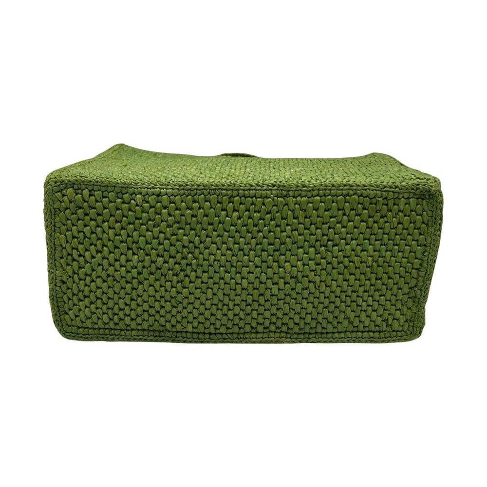 LOEWE Font Tote Small Basket Bag Green Women's - Picture 4 of 10